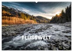 Flusswelt Schweiz (Wandkalender 2024 DIN A2 quer), CALVENDO Monatskalender