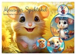Mausiges Spektakel. Zauberhafter Maus-Alltag (Wandkalender 2024 DIN A2 quer), CALVENDO Monatskalender