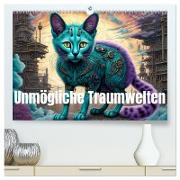 unmögliche Traumwelten (hochwertiger Premium Wandkalender 2024 DIN A2 quer), Kunstdruck in Hochglanz