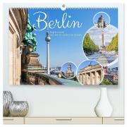 Berlin - Impressionen aus der deutschen Hauptstadt (hochwertiger Premium Wandkalender 2024 DIN A2 quer), Kunstdruck in Hochglanz