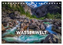 Wasserwelt Schweiz (Tischkalender 2024 DIN A5 quer), CALVENDO Monatskalender