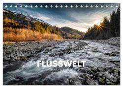 Flusswelt Schweiz (Tischkalender 2024 DIN A5 quer), CALVENDO Monatskalender