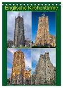Englische Kirchentürme (Tischkalender 2024 DIN A5 hoch), CALVENDO Monatskalender
