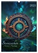 Sternzeichen Nordische Mythology (Wandkalender 2024 DIN A3 hoch), CALVENDO Monatskalender