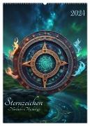Sternzeichen Nordische Mythology (Wandkalender 2024 DIN A2 hoch), CALVENDO Monatskalender