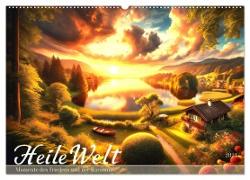 Heile Welt - Momente des Friedens und der Harmonie (Wandkalender 2024 DIN A2 quer), CALVENDO Monatskalender