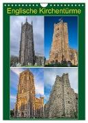 Englische Kirchentürme (Wandkalender 2024 DIN A4 hoch), CALVENDO Monatskalender