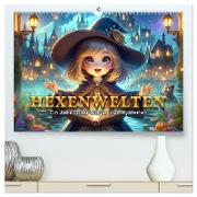 Hexenwelten: Ein Jahr voller Magie und Mysterien (hochwertiger Premium Wandkalender 2025 DIN A2 quer), Kunstdruck in Hochglanz