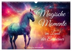 Magische Momente im Land der Einhörner (Wandkalender 2025 DIN A3 quer), CALVENDO Monatskalender