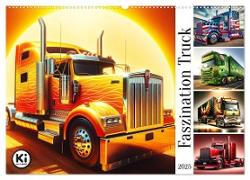 Faszination Truck: KI-Designs von Lack und Leistung (Wandkalender 2025 DIN A2 quer), CALVENDO Monatskalender