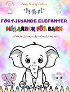 Förtjusande elefanter | Målarbok för barn | Söta scener med bedårande elefanter och deras vänner