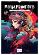 Manga Flower Girls (Wandkalender 2025 DIN A3 hoch), CALVENDO Monatskalender