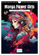 Manga Flower Girls (Wandkalender 2025 DIN A4 hoch), CALVENDO Monatskalender