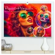 Popart Prinzessin (hochwertiger Premium Wandkalender 2025 DIN A2 quer), Kunstdruck in Hochglanz