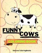 Funny Cows Coloring Book