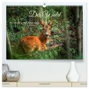 Der Wald - Ort der Ruhe und Besinnung (hochwertiger Premium Wandkalender 2025 DIN A2 quer), Kunstdruck in Hochglanz