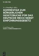 Kommentar zum Bürgerlichen Gesetzbuche für das deutsche Reich nebst Einführungsgesetz, Band 6, Einführungsgesetz