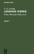 Lessings Werke, Band 5, Lessings Werke Band 5