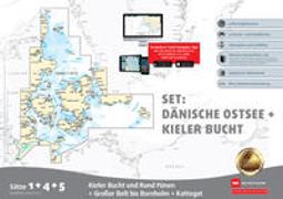 Sportbootkarten Satz 1, 4 und 5 Set: Dänische Ostsee und Kieler Bucht (Ausgabe 2024)