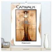 Catwalk - Modeskizzen (hochwertiger Premium Wandkalender 2025 DIN A2 hoch), Kunstdruck in Hochglanz