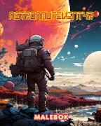 Astronauteventyr - Malebok - Kunstnerisk samling av romfartsmotiver