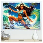 Die Wellenbezwinger (hochwertiger Premium Wandkalender 2025 DIN A2 quer), Kunstdruck in Hochglanz