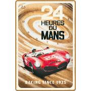 Blechschild / 24h Le Mans - Red Car 1963