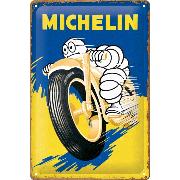 Blechschild / Michelin - Motorcycle Bibendum
