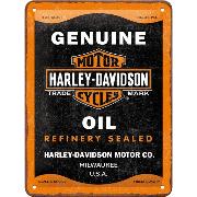 Blechschild / Harley-Davidson - Genuine Oil