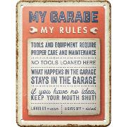 Blechschild / My Garage, My Rules