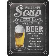 Blechschild / Soup of the Day