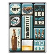 Magnet Set / Tankstelle Bier
