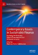 Contemporary Issues in Sustainable Finance