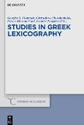 Studies in Greek Lexicography