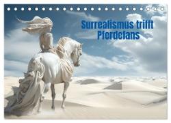 Surrealismus trifft Pferdefans (Tischkalender 2025 DIN A5 quer), CALVENDO Monatskalender