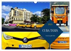 CUBA TAXIS - Havannas gelbe Flotte (Wandkalender 2025 DIN A3 quer), CALVENDO Monatskalender