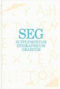 Supplementum Epigraphicum Graecum, Consolidated Index for Volumes XXXVI-XLV (1986-1995)