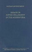 Essays in Jewish Philosophy in the Modern Era