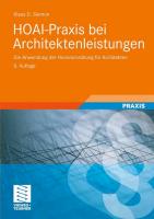 HOAI-Praxis bei Architektenleistungen