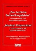 Der ärztliche Behandlungsfehler / Medical Malpractice