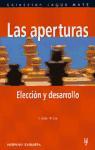 Las aperturas : elección y desarrollo