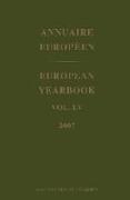 European Yearbook / Annuaire Européen, Volume 55 (2007)