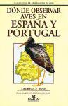 Guía Tutor de observación de aves, Dónde observar aves en España y Portugal