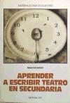 Aprender a escribir teatro en Secundaria