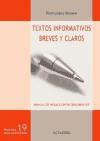 Textos informativos breves y claros : manual de redacción de documentos