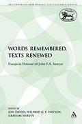 Words Remembered, Texts Renewed: Essays in Honour of John F.A. Sawyer