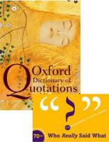 Oxford Dictionary of Quotations