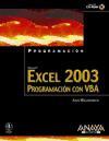 Excel 2003 : programación con VBA