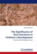 The Significance of Oral Literature in Children¿s Development