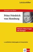 Lektürehilfen Heinrich von Kleist "Prinz Friedrich von Homburg"